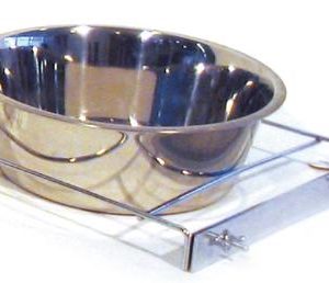 Rvs Hondenbak Met Schroefhouder 21 cm