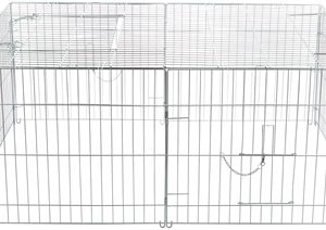 Trixie Natura Knaagdierren Met Dak Gegalvaniseerd Metaal 144x58X116 cm