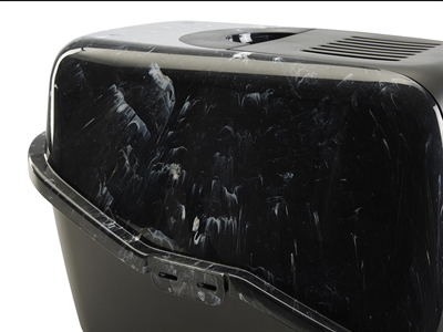 Savic Kattenbak Nestor Marble Zwart / Wit 56x39X38,5 cm