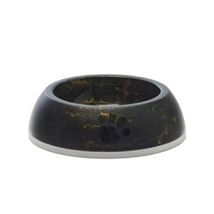 Savic Voerbak Delice 2 Marble Zwart / Goud 20,5x20,5X6,5 cm 600 ml