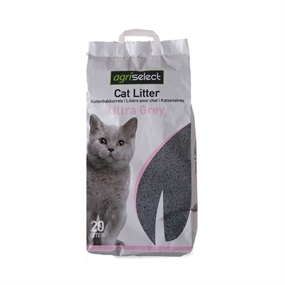 Agriselect Ultra Grey Kattenbakvulling 20 Ltr