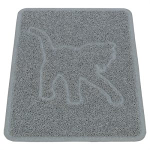 Trixie Kattenbakmat Kattensilhouet Pvc Lichtgrijs 48x35 cm